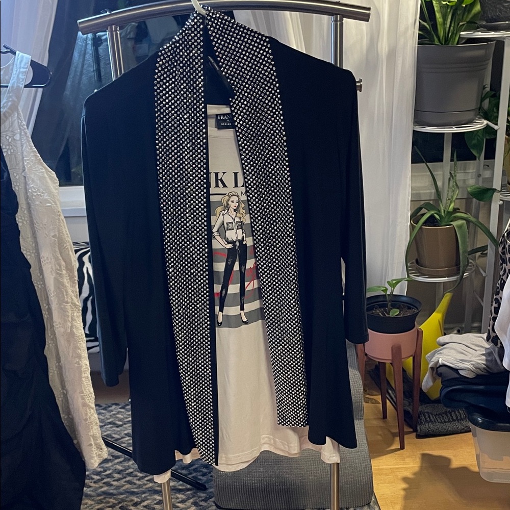 Frank Lyman Design Black Cardigan
